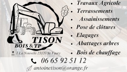SARL TISON BOIS & TP, Vendeur de Bois de Chauffage à Saint-Vaury